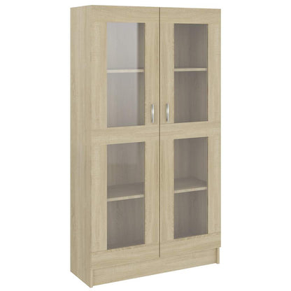 Vitrineskap Sonoma Eik 82,5x30,5x150 cm
