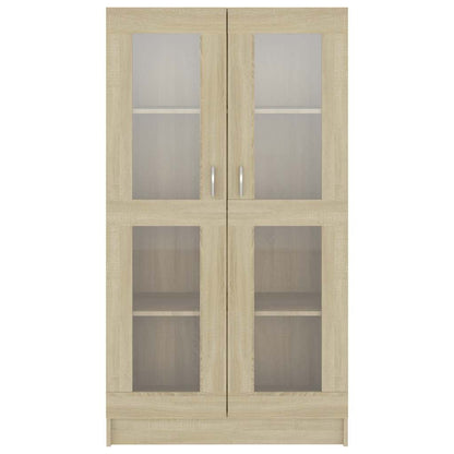 Vitrineskap Sonoma Eik 82,5x30,5x150 cm