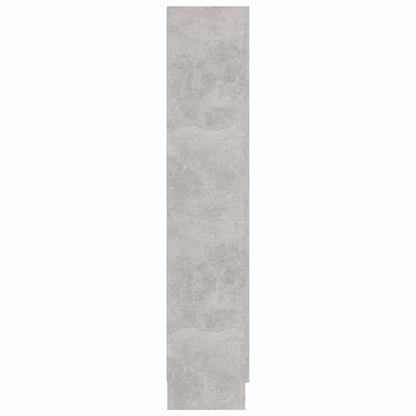 Vitrineskap Betonggrå 82,5x30,5x150 cm