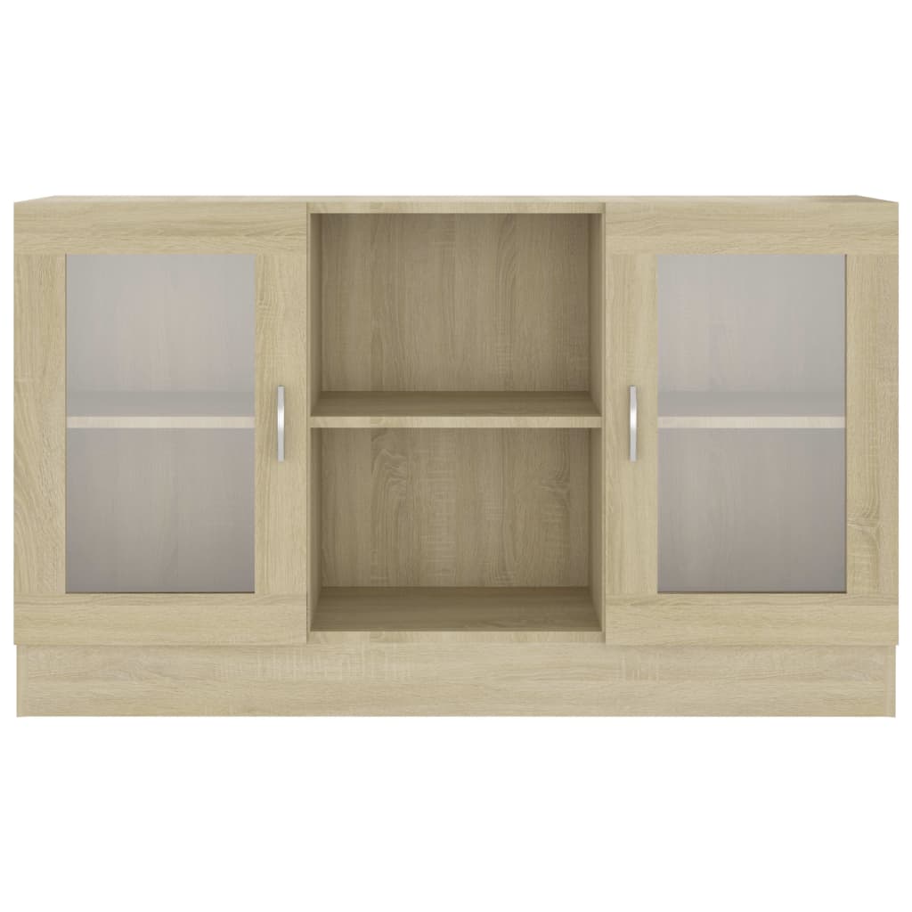 Vitrineskap Sonoma Eik 120x30,5x70 cm