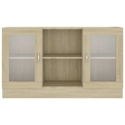 Vitrineskap Sonoma Eik 120x30,5x70 cm