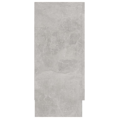 Vitrineskap Betonggrå 120x30,5x70 cm