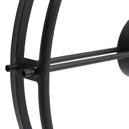 Veggklokke Svart 52 cm jern