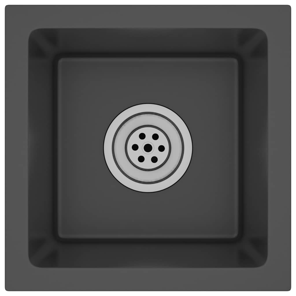 Kjøkkenvask Håndlaget Svart rustfritt stål