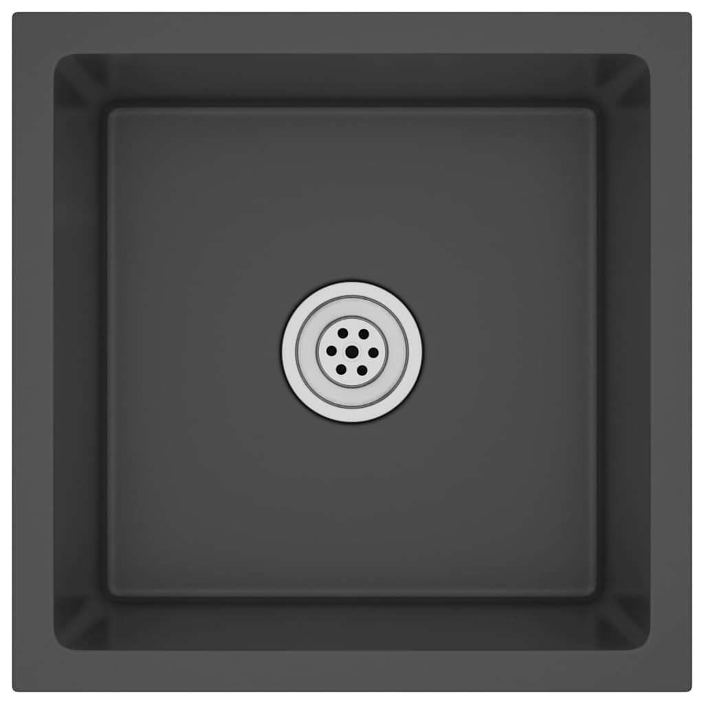 Kjøkkenvask Håndlaget Svart rustfritt stål