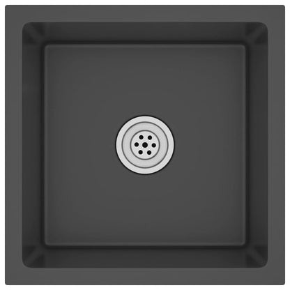 Kjøkkenvask Håndlaget Svart rustfritt stål