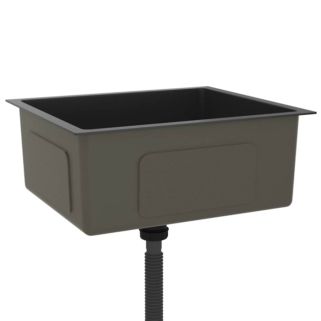 Kjøkkenvask Håndlaget Svart rustfritt stål