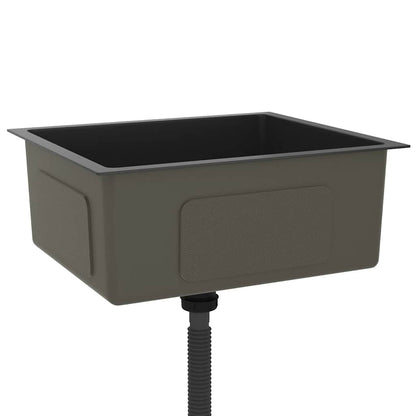 Kjøkkenvask Håndlaget Svart rustfritt stål