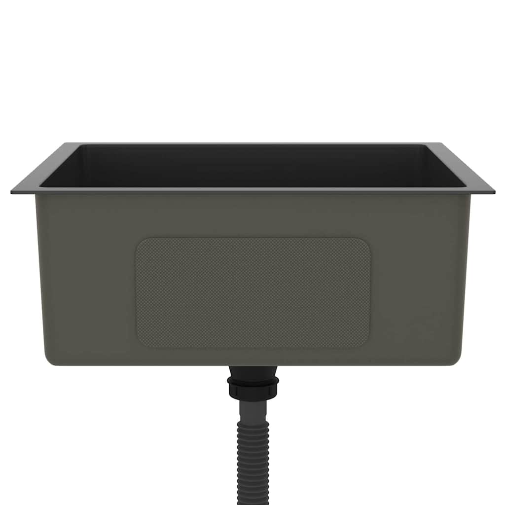 Kjøkkenvask Håndlaget Svart rustfritt stål