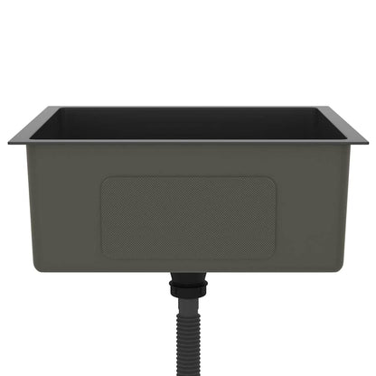 Kjøkkenvask Håndlaget Svart rustfritt stål