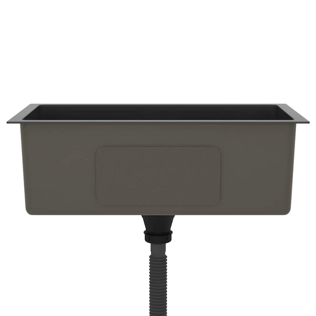 Kjøkkenvask Håndlaget Svart rustfritt stål