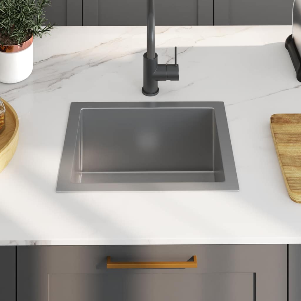 Kjøkkenvask Håndlaget rustfritt stål