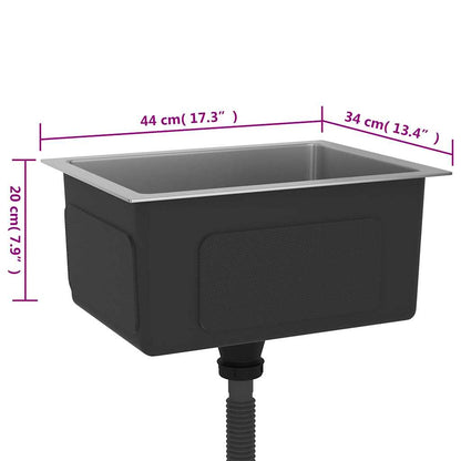Kjøkkenvask Håndlaget rustfritt stål