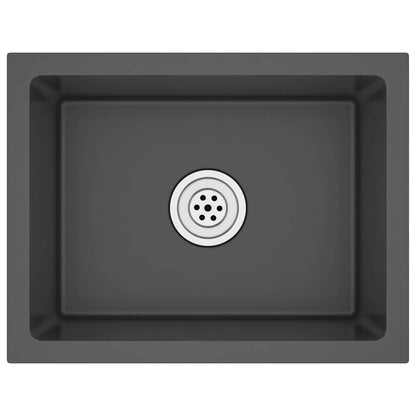 Kjøkkenvask Håndlaget Svart rustfritt stål