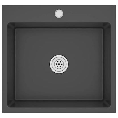 Kjøkkenvask Håndlaget Svart rustfritt stål