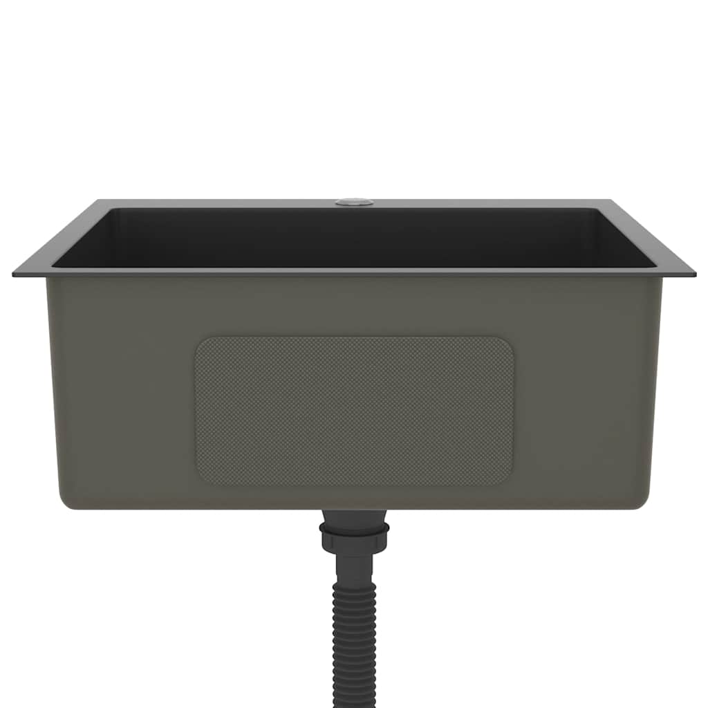 Kjøkkenvask Håndlaget Svart rustfritt stål