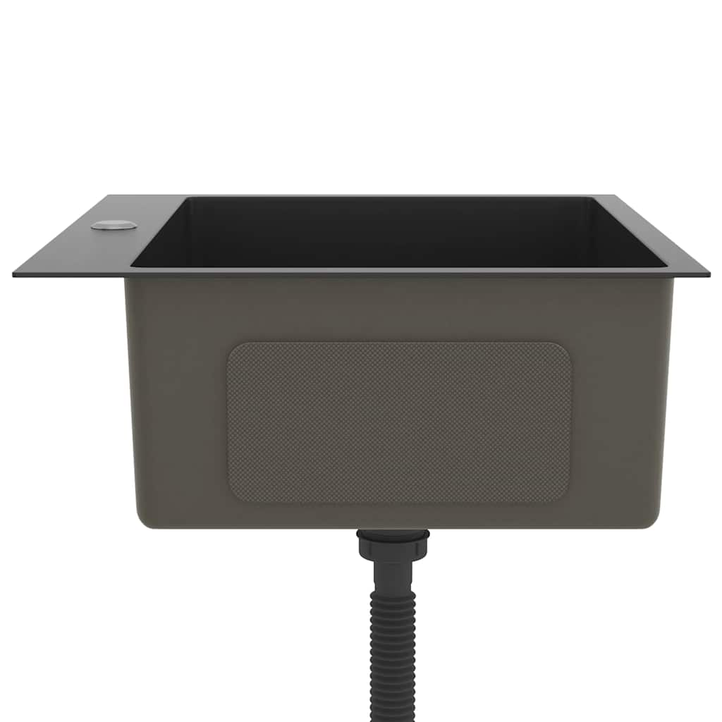 Kjøkkenvask Håndlaget Svart rustfritt stål