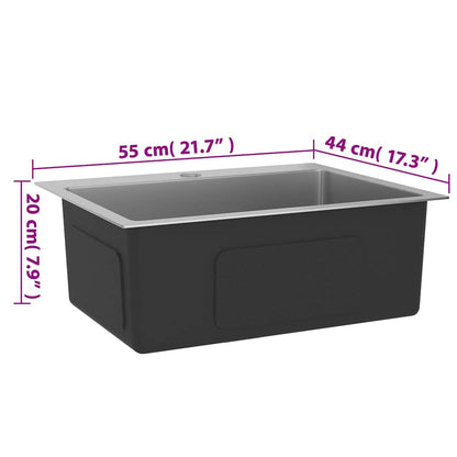 Kjøkkenvask Håndlaget rustfritt stål