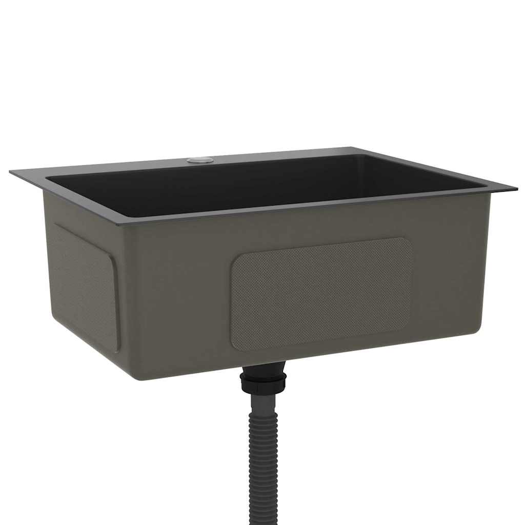 Kjøkkenvask Håndlaget Svart rustfritt stål