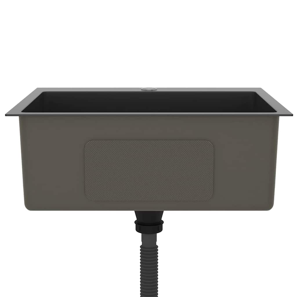 Kjøkkenvask Håndlaget Svart rustfritt stål