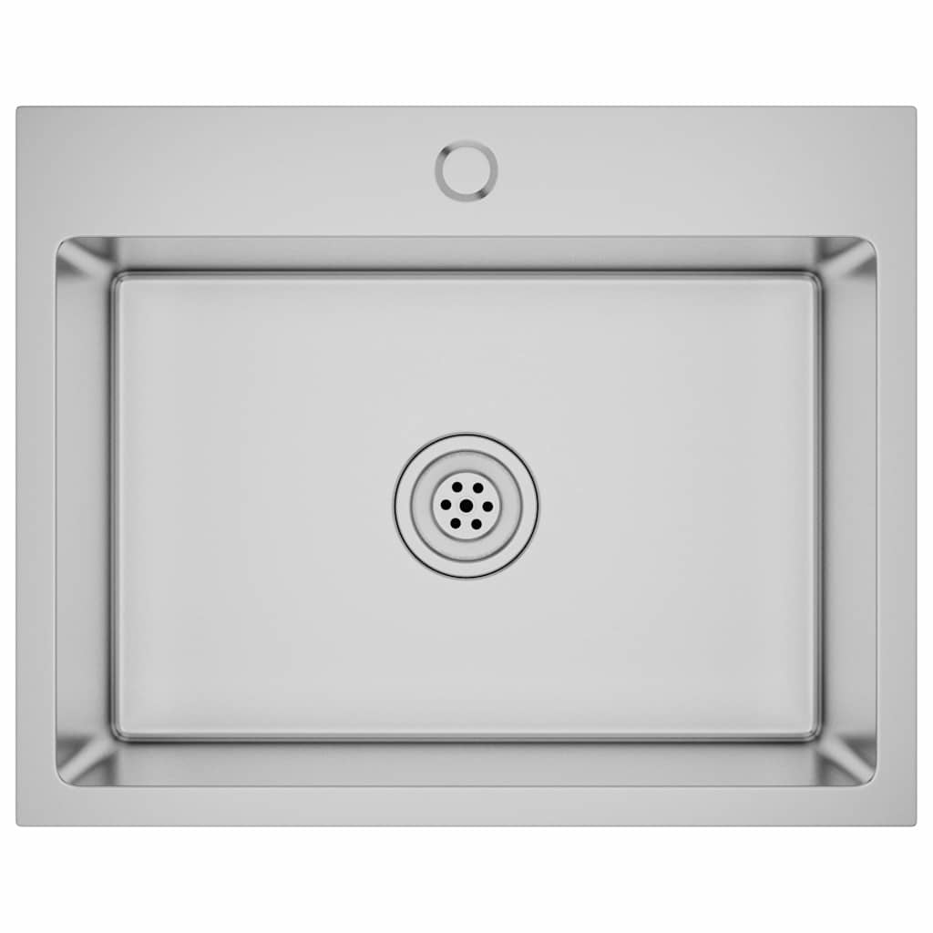 Kjøkkenvask Håndlaget rustfritt stål