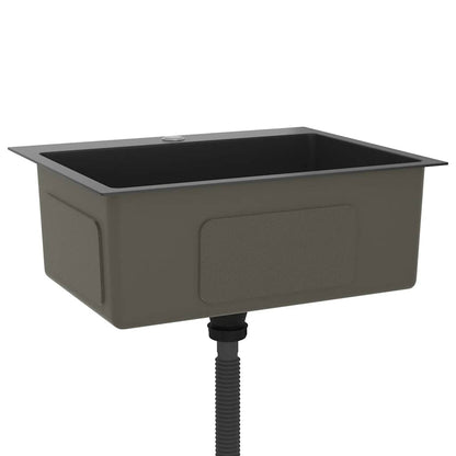 Kjøkkenvask Håndlaget Svart rustfritt stål