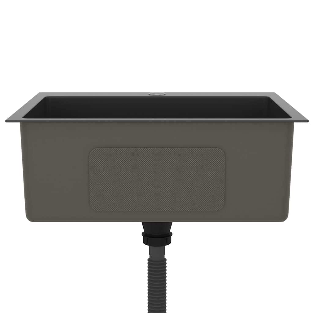 Kjøkkenvask Håndlaget Svart rustfritt stål