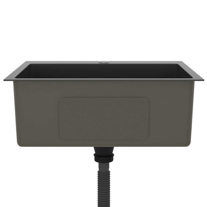 Kjøkkenvask Håndlaget Svart rustfritt stål