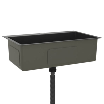 Kjøkkenvask Håndlaget Svart rustfritt stål