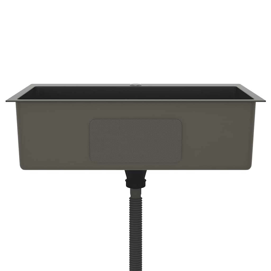 Kjøkkenvask Håndlaget Svart rustfritt stål