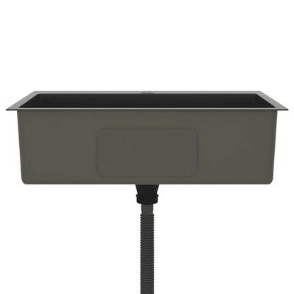 Kjøkkenvask Håndlaget Svart rustfritt stål