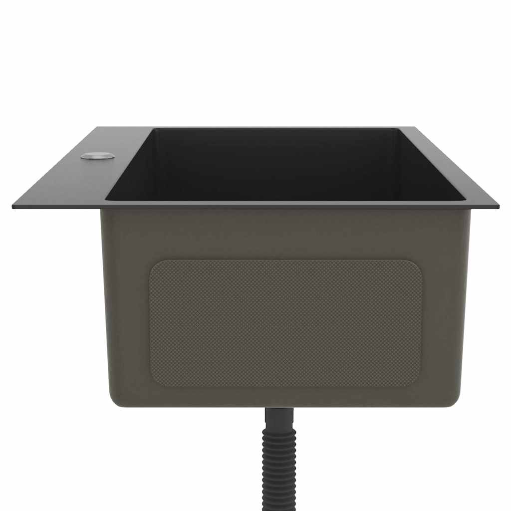 Kjøkkenvask Håndlaget Svart rustfritt stål