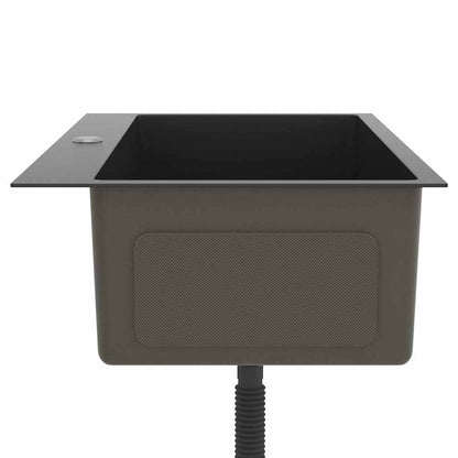 Kjøkkenvask Håndlaget Svart rustfritt stål