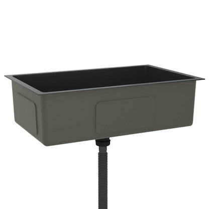 Kjøkkenvask Håndlaget Svart rustfritt stål