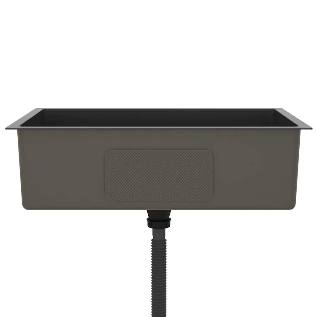 Kjøkkenvask Håndlaget Svart rustfritt stål