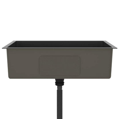 Kjøkkenvask Håndlaget Svart rustfritt stål