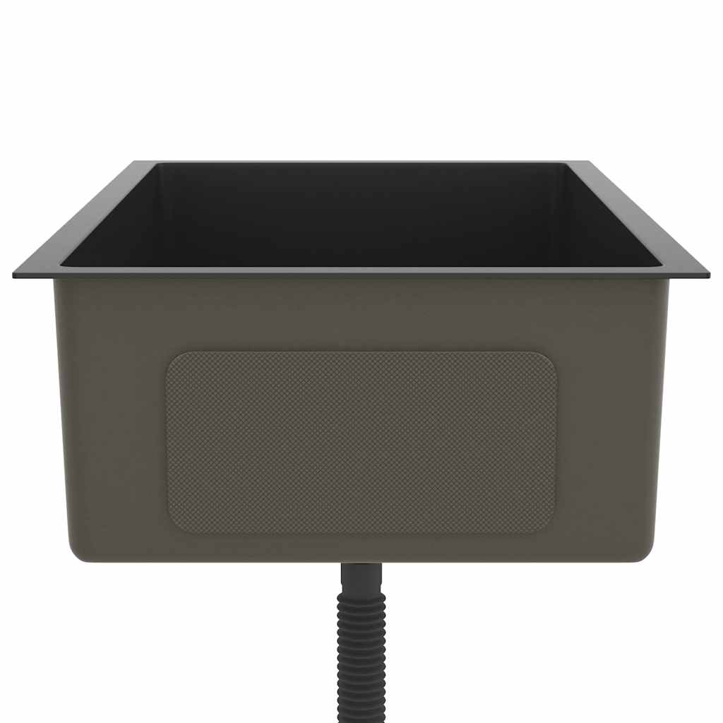 Kjøkkenvask Håndlaget Svart rustfritt stål