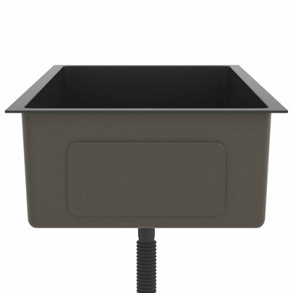 Kjøkkenvask Håndlaget Svart rustfritt stål