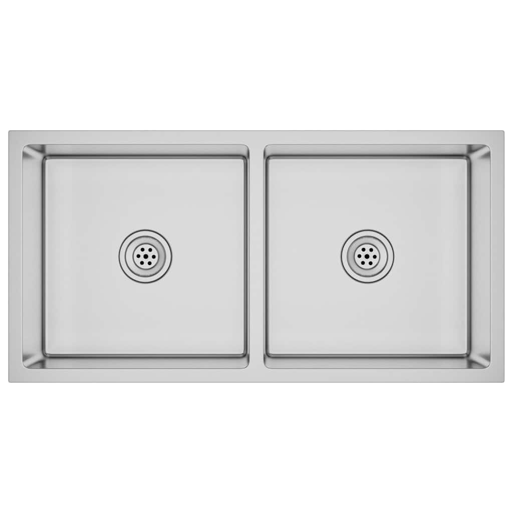 Kjøkkenvask Håndlaget rustfritt stål