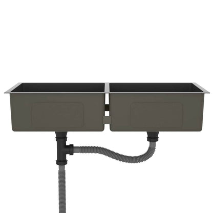 Kjøkkenvask Håndlaget Svart rustfritt stål