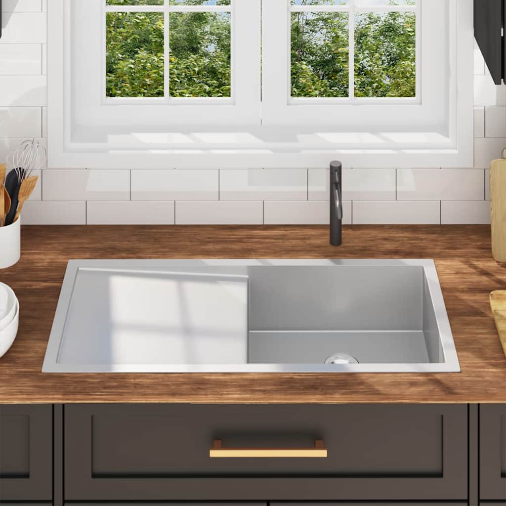 Kjøkkenvask Håndlaget rustfritt stål