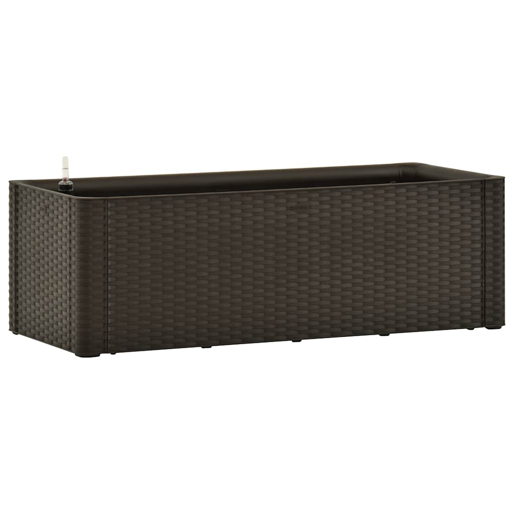 Høybed med selvvanningssystem mocca 100x43x33 cm