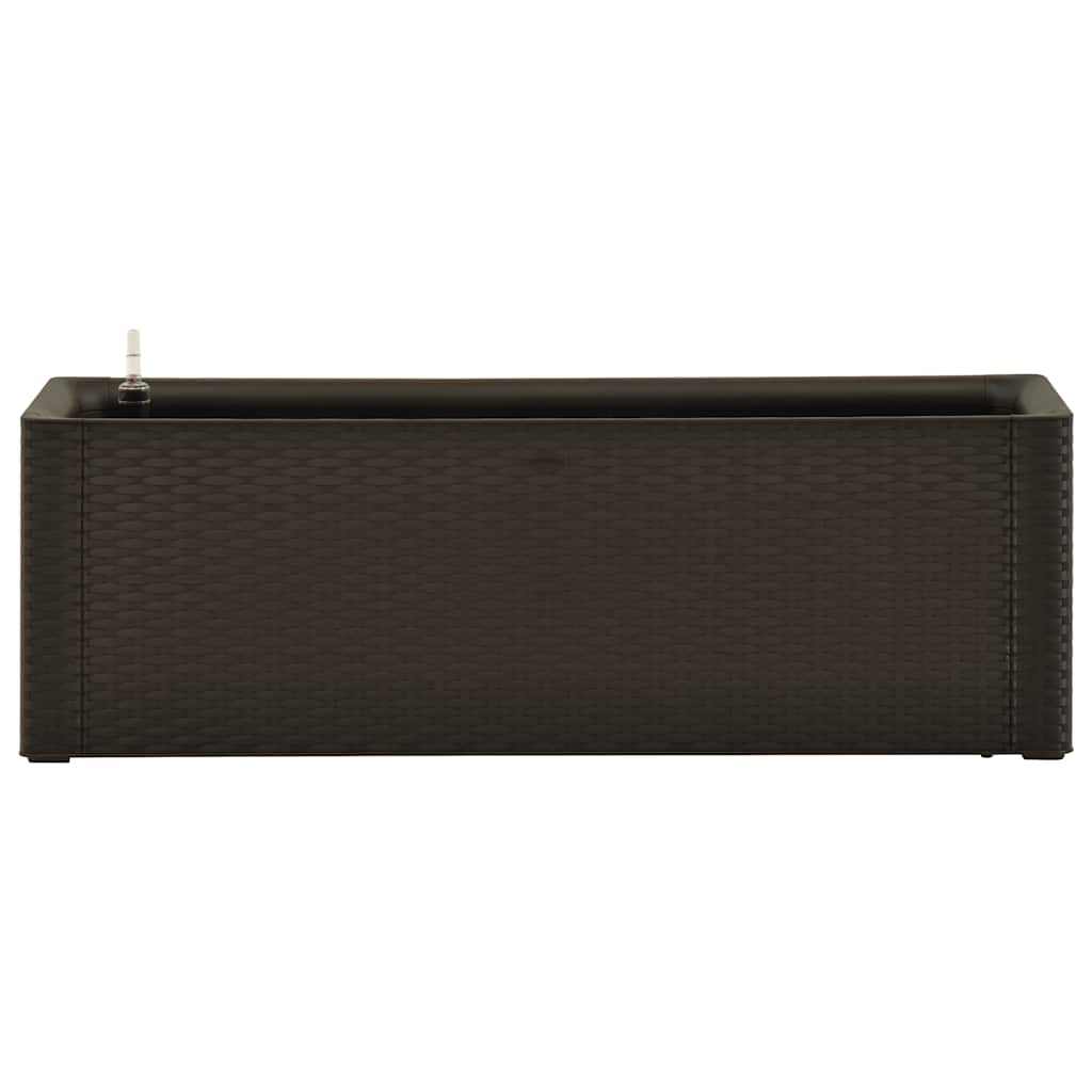 Høybed med selvvanningssystem mocca 100x43x33 cm