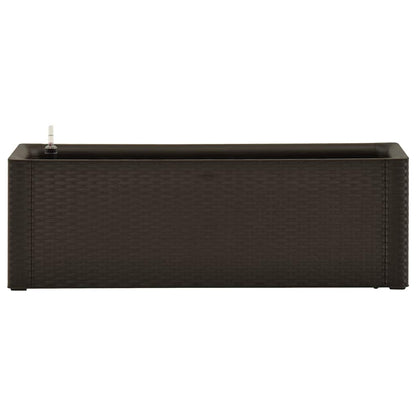 Høybed med selvvanningssystem mocca 100x43x33 cm