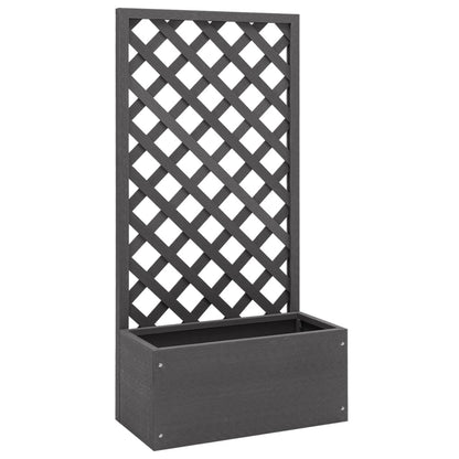 Blomsterkasse med espalier 65x30x135 cm WPC