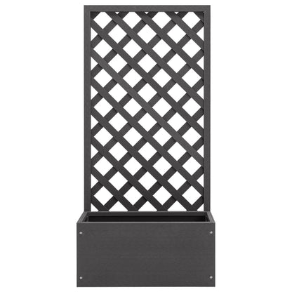 Blomsterkasse med espalier 65x30x135 cm WPC