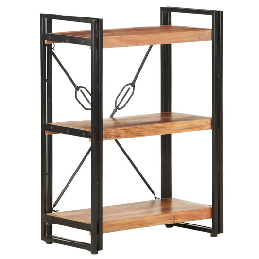 Bokhylle Tre 3 etasjer 60x30x80 cm heltre akasie