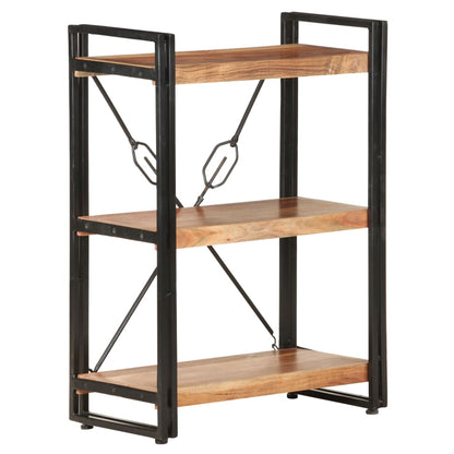 Bokhylle Tre 3 etasjer 60x30x80 cm heltre akasie