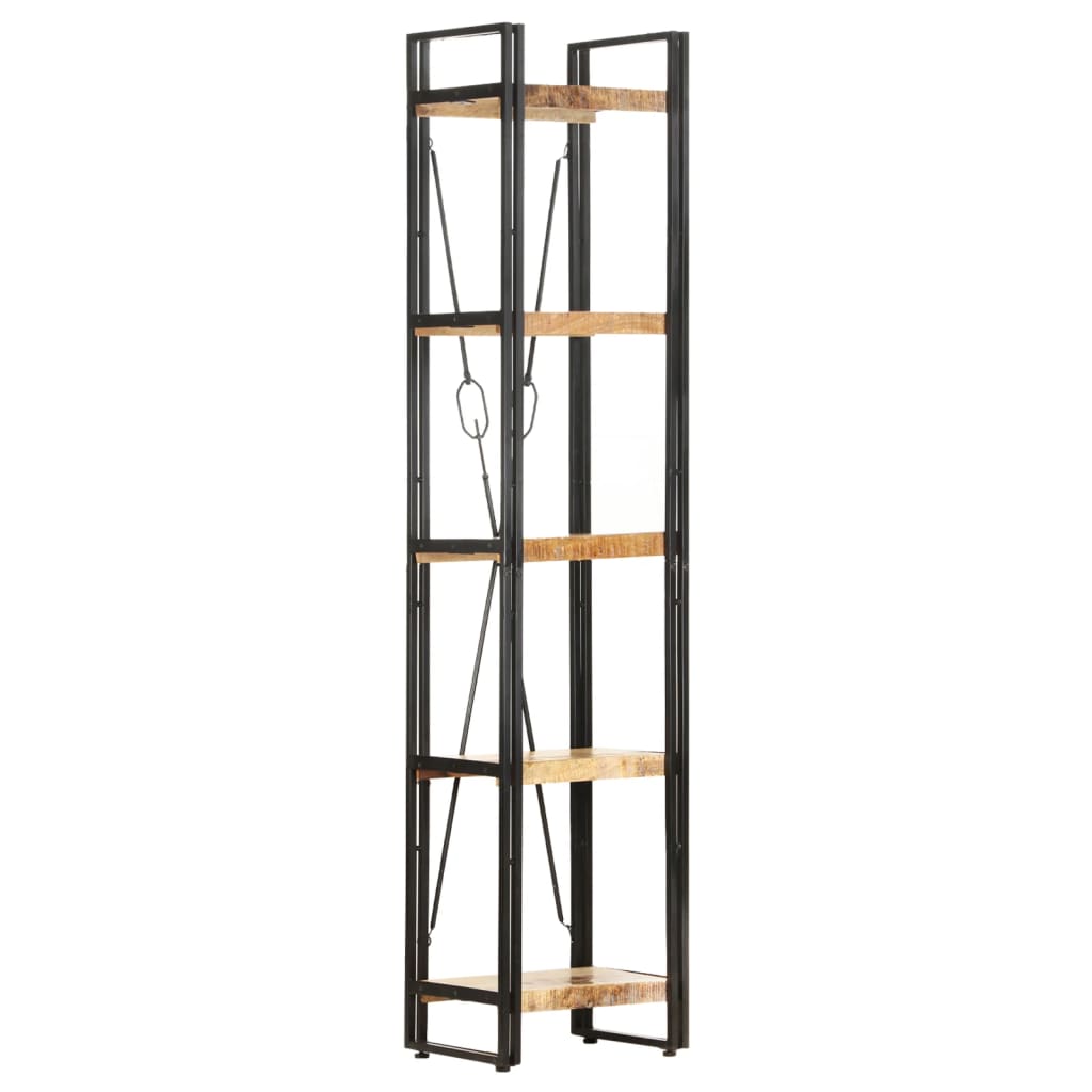 Bokhylle Tre 5 etasjer 40x30x180 cm heltre mango