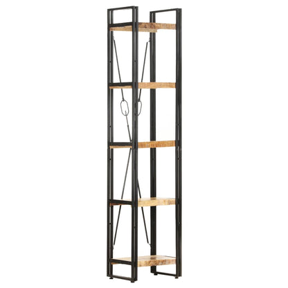 Bokhylle Tre 5 etasjer 40x30x180 cm heltre mango